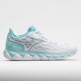 Mizuno Wave Enforce Tour AC Women's  White/Tanager Turquoise Polyester