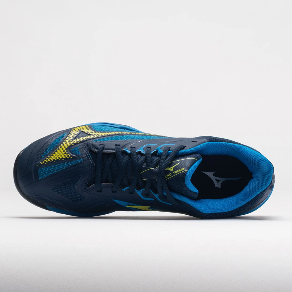 professional use Cushioned Ankle Mizuno Wave Exceed Light 2 AC Men's  Dress Blues/Bolt
