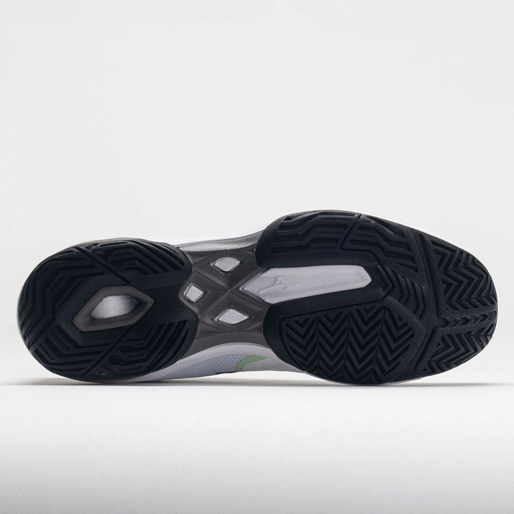 hill training shoes hook and loop closure Mizuno Wave Exceed Light 2 AC Men's  White/Metallic Grey