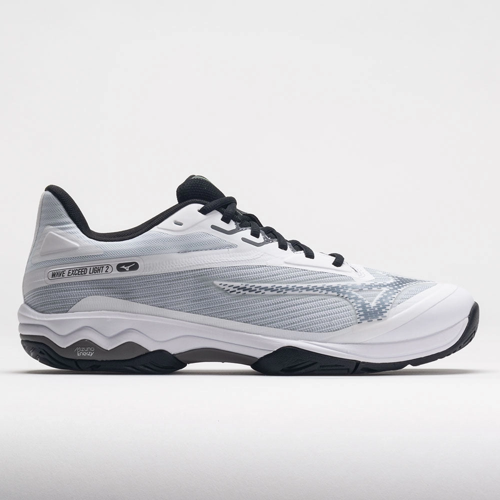 Mizuno Wave Exceed Light 2 AC Men's  White/Metallic Grey outdoor sole basketball - court running shoes