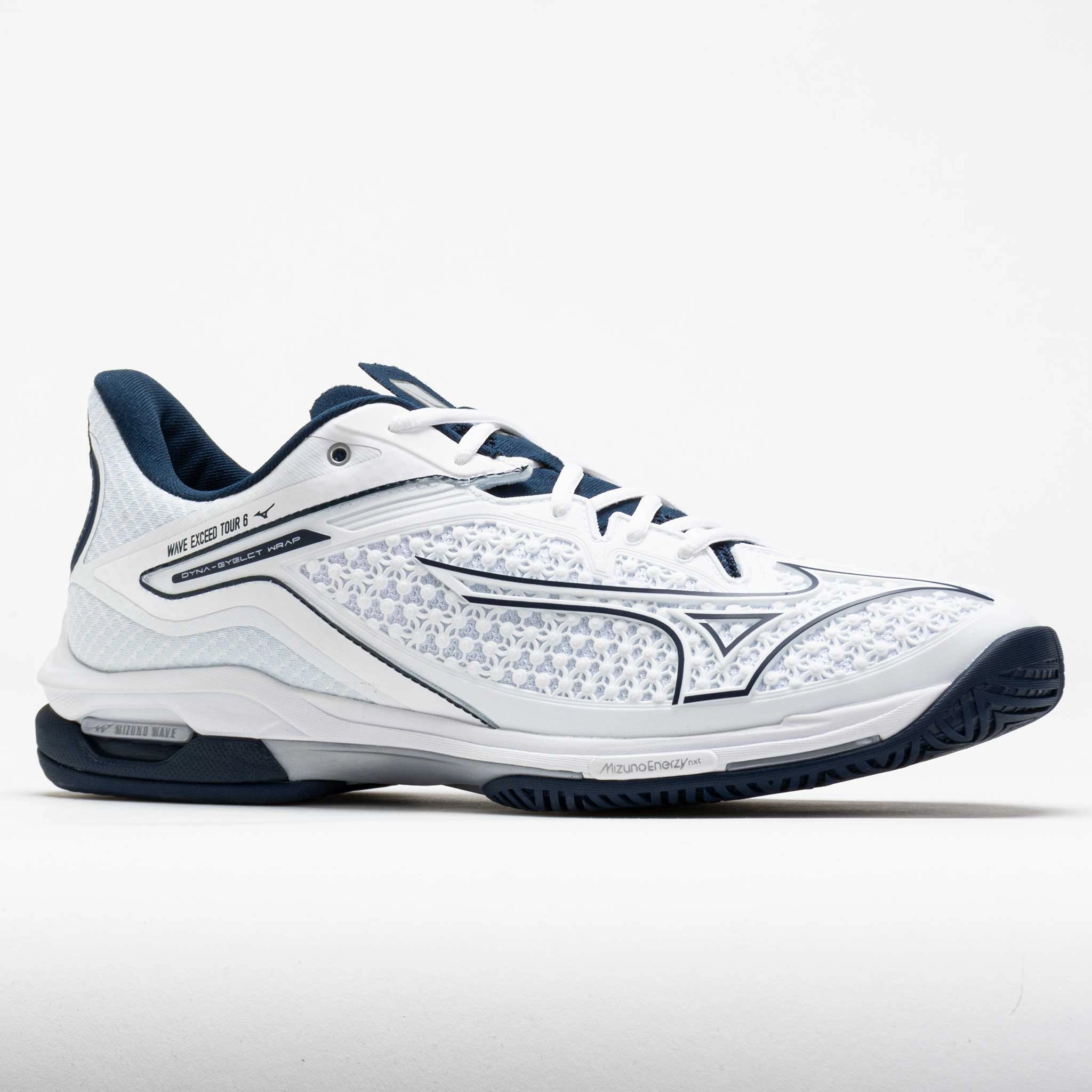 strap - trimmed - design shoes Mizuno Wave Exceed Tour 6 AC Men's  White/Dress Blue