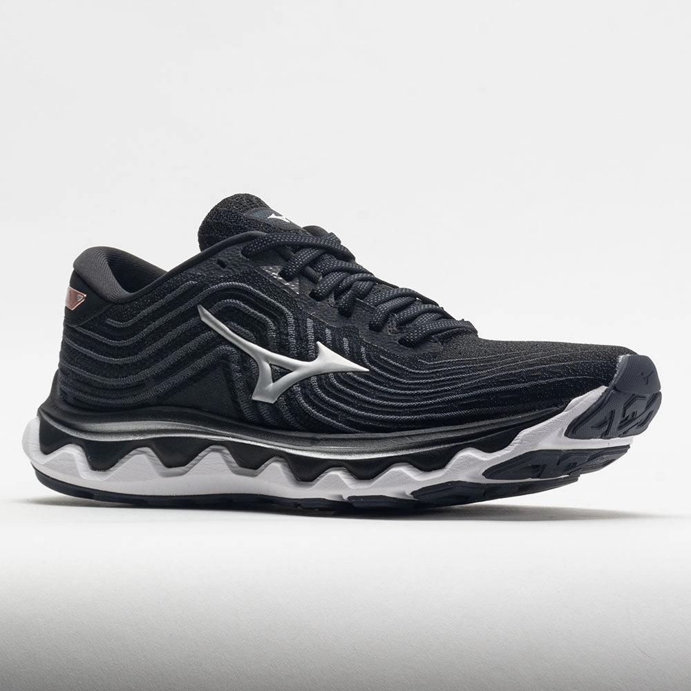 Mizuno Wave Horizon 6 Women's  Black/Silver metatarsal - support running shoes