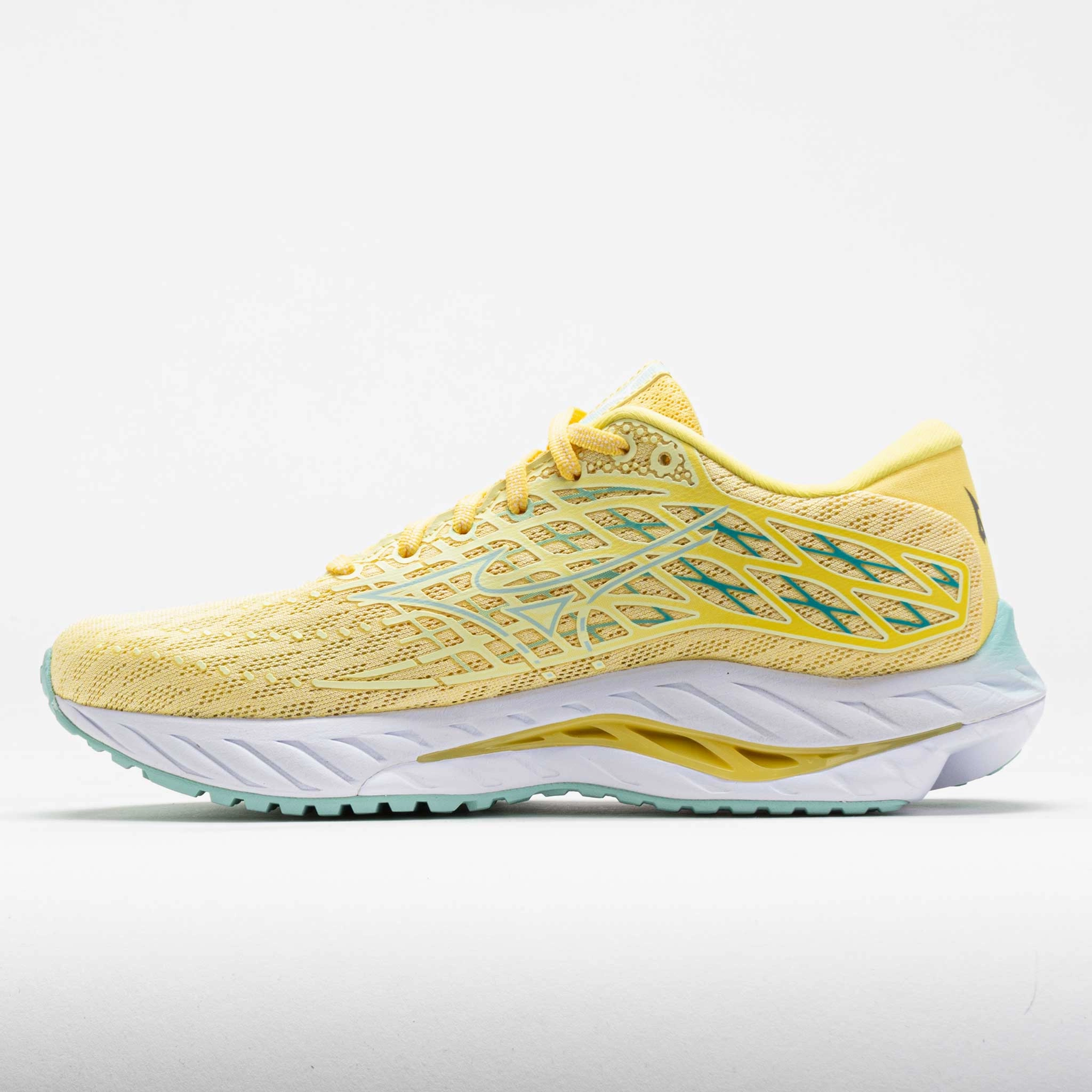 Mizuno Wave Inspire 20 Women's  Anise Flower/White synthetic leather shoe feature no - ankle - support shoes