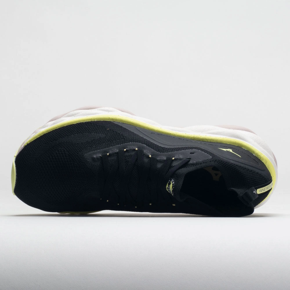 Mizuno Wave Neo Ultra Men's  Undyed Black/Luminous FlexibleMidsole running in a bamboo bridge area shoes