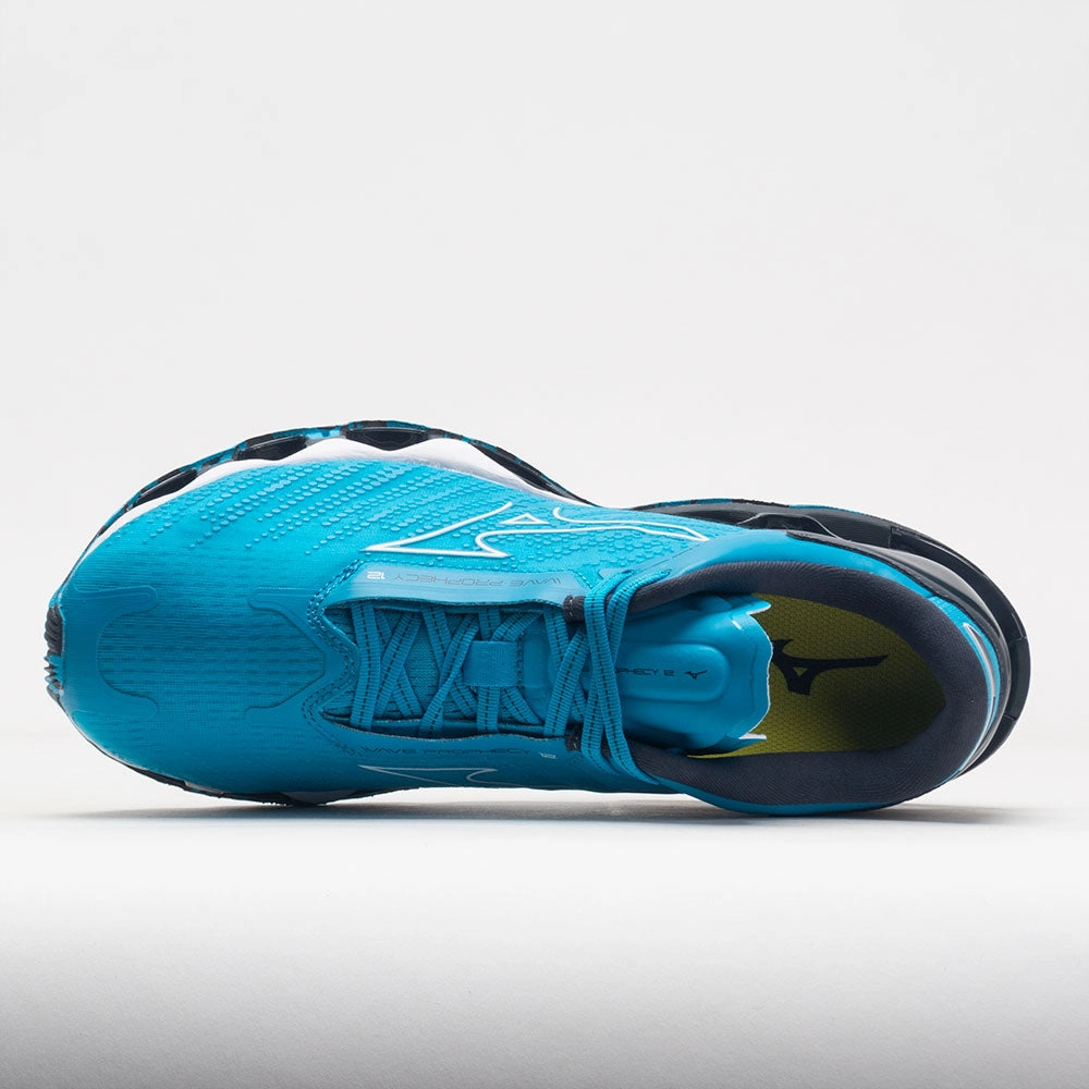 disc golf shoes banked track running option Mizuno Wave Prophecy 12 Men's  Jet Blue/Ombre Blue