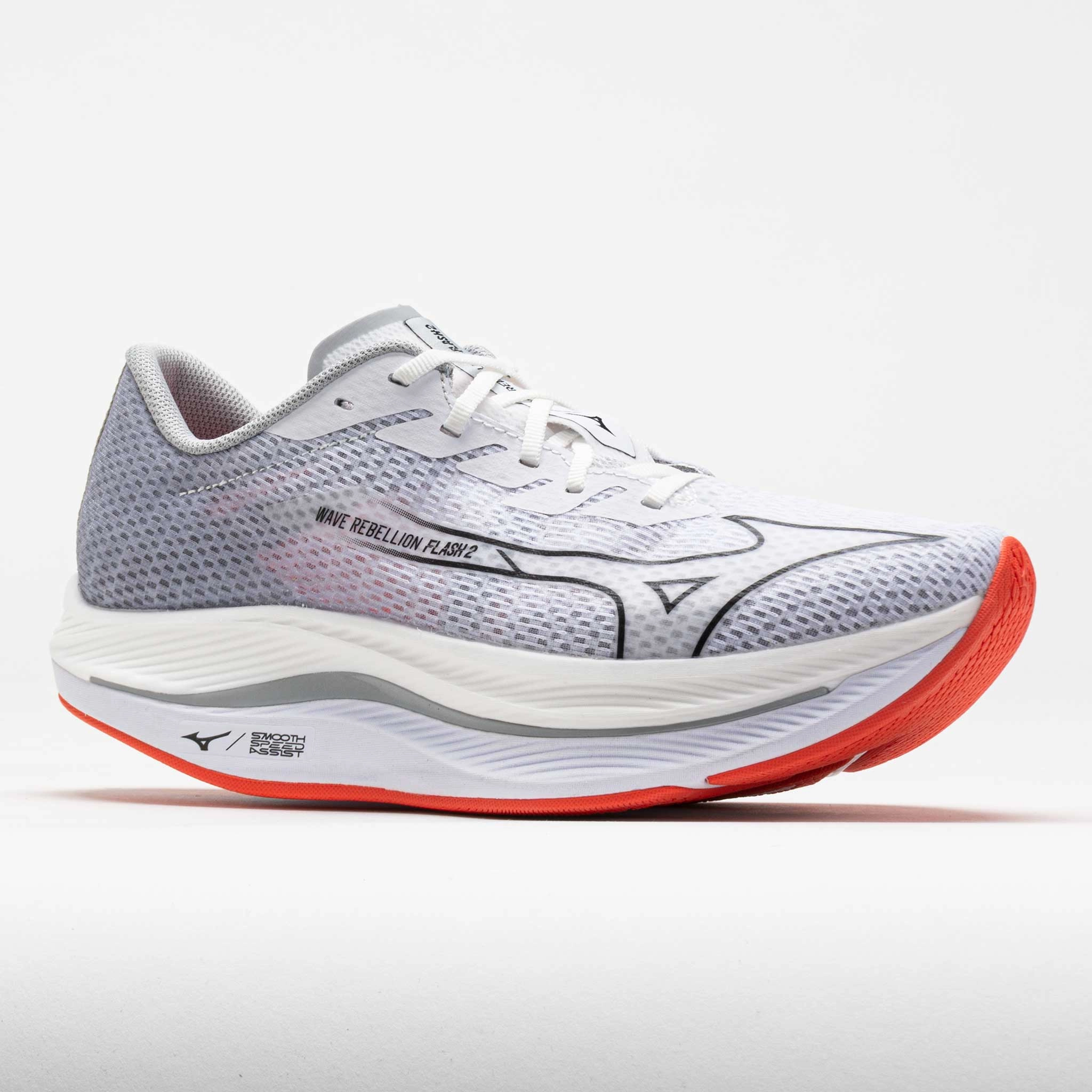 Mizuno Wave Rebellion Flash 2 Men's  White/Black Suitable for all running environments