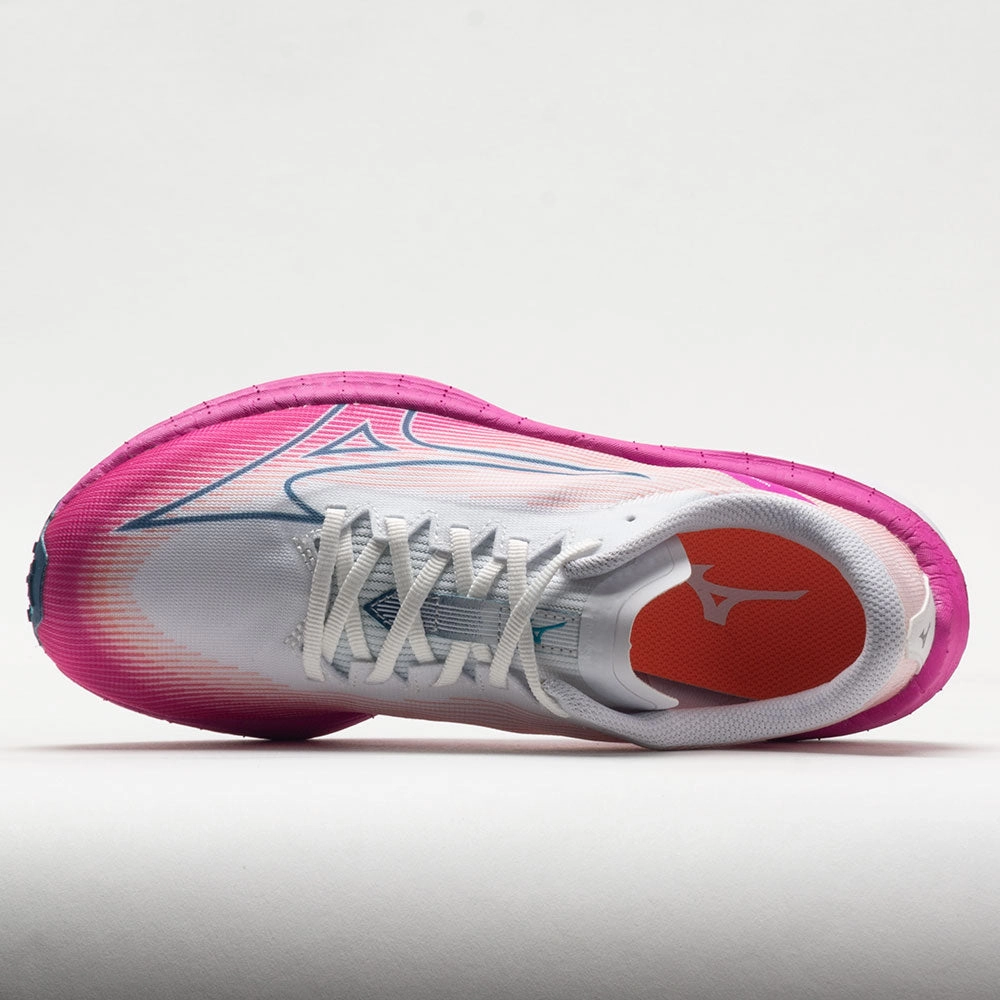 Mizuno Wave Rebellion Flash Women's  White/Silver shock - absorbing footwear Multi-color combination