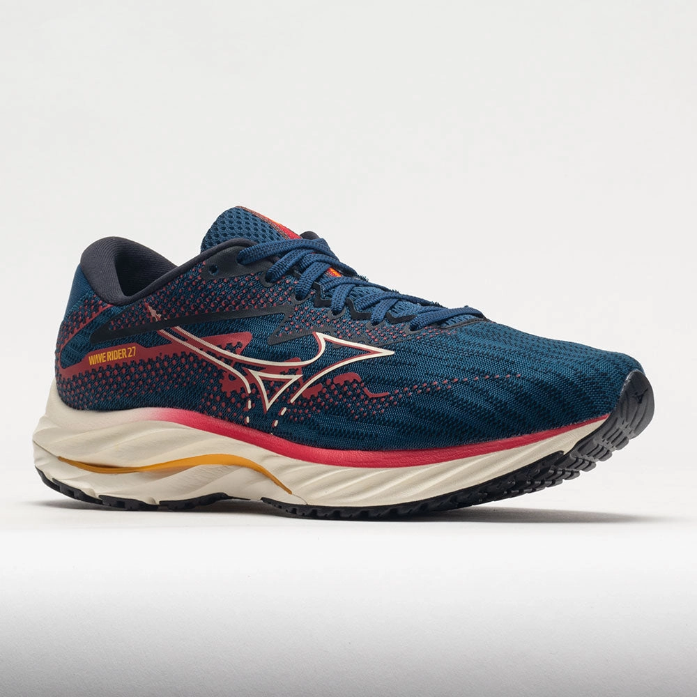Mizuno Wave Rider 27 Mesh Men's  Blue Opal/Papyrus street shoes