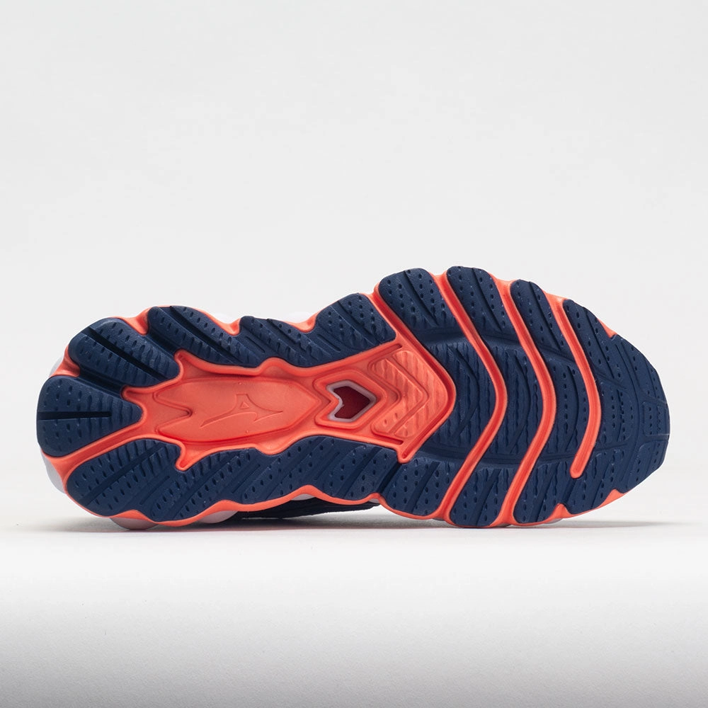 Mizuno Wave Sky 7 Women's  Blue Heron/Silver running in a plateau shoes