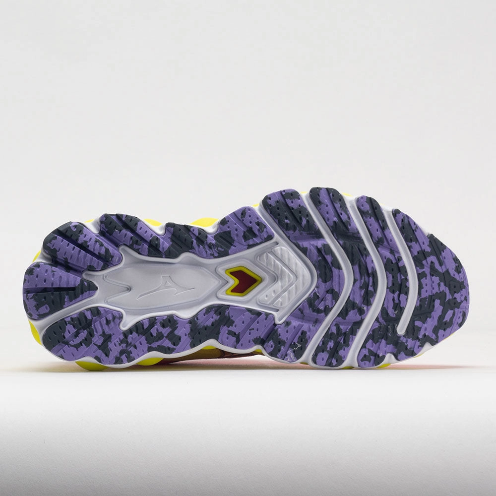 running for balance toe spacers Mizuno Wave Sky 7 Women's  High-Vis Pink/Ombre Blue