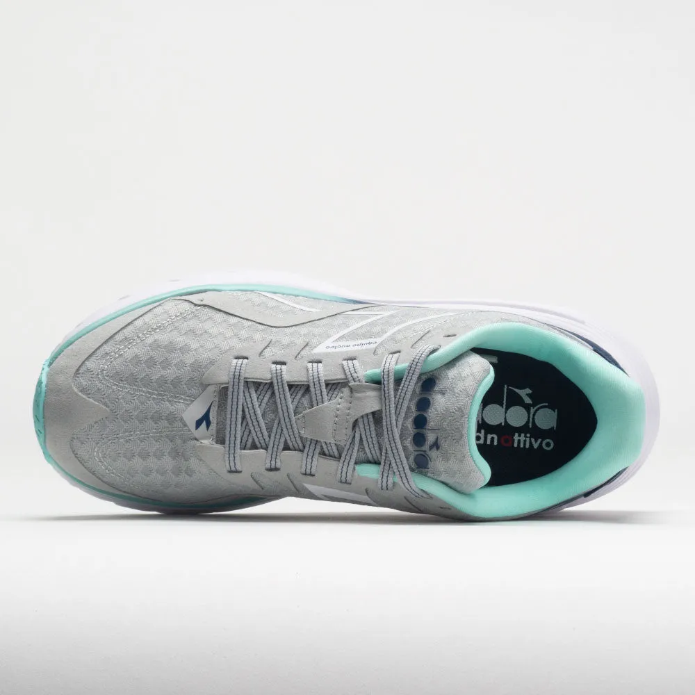 suitable for training programs traction - grip shoes Diadora Equipe Nucleo Women's  Silver DD/White/Aruba Blue