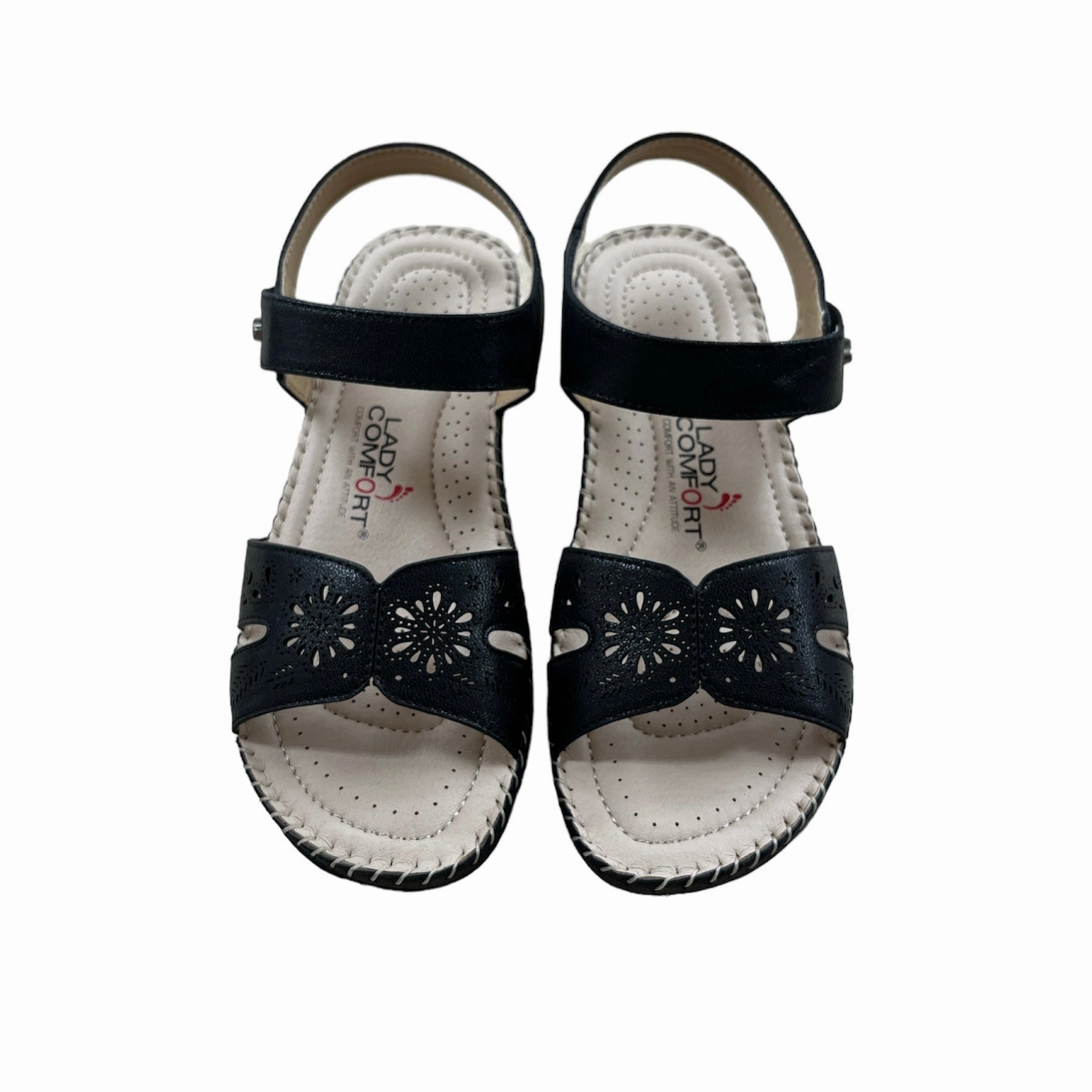 Grace-02 Black Outdoor Walking Comfort Arch Ease