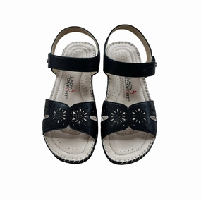 Stylish Casual Footwear Stretchable Straps Grace-02 Black