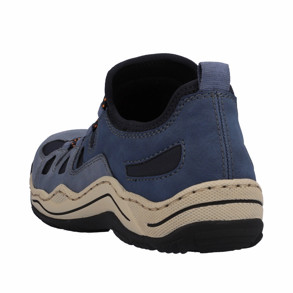 L0546-14 Light Blue/Navy Modern Texture Comfort sole