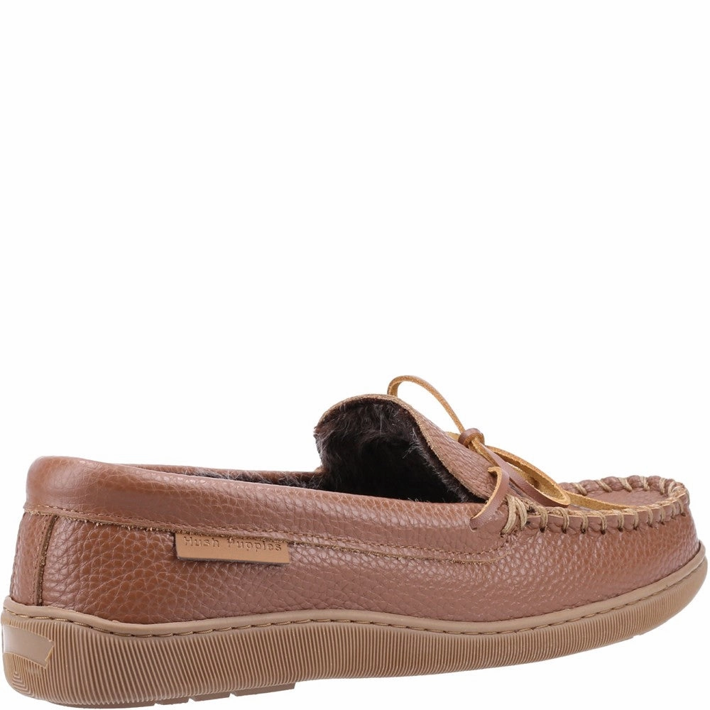 Hush Puppies Ace Leather Slipper Soft Focus Shine Jog
