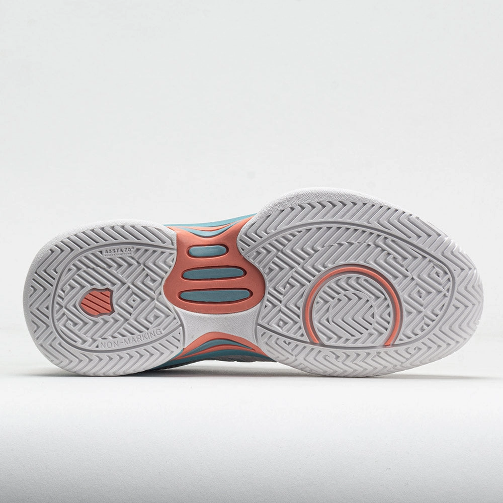 Adaptive K-Swiss Hypercourt Express 2 Junior  Blanc De Blanc/Nile Blue/Desert