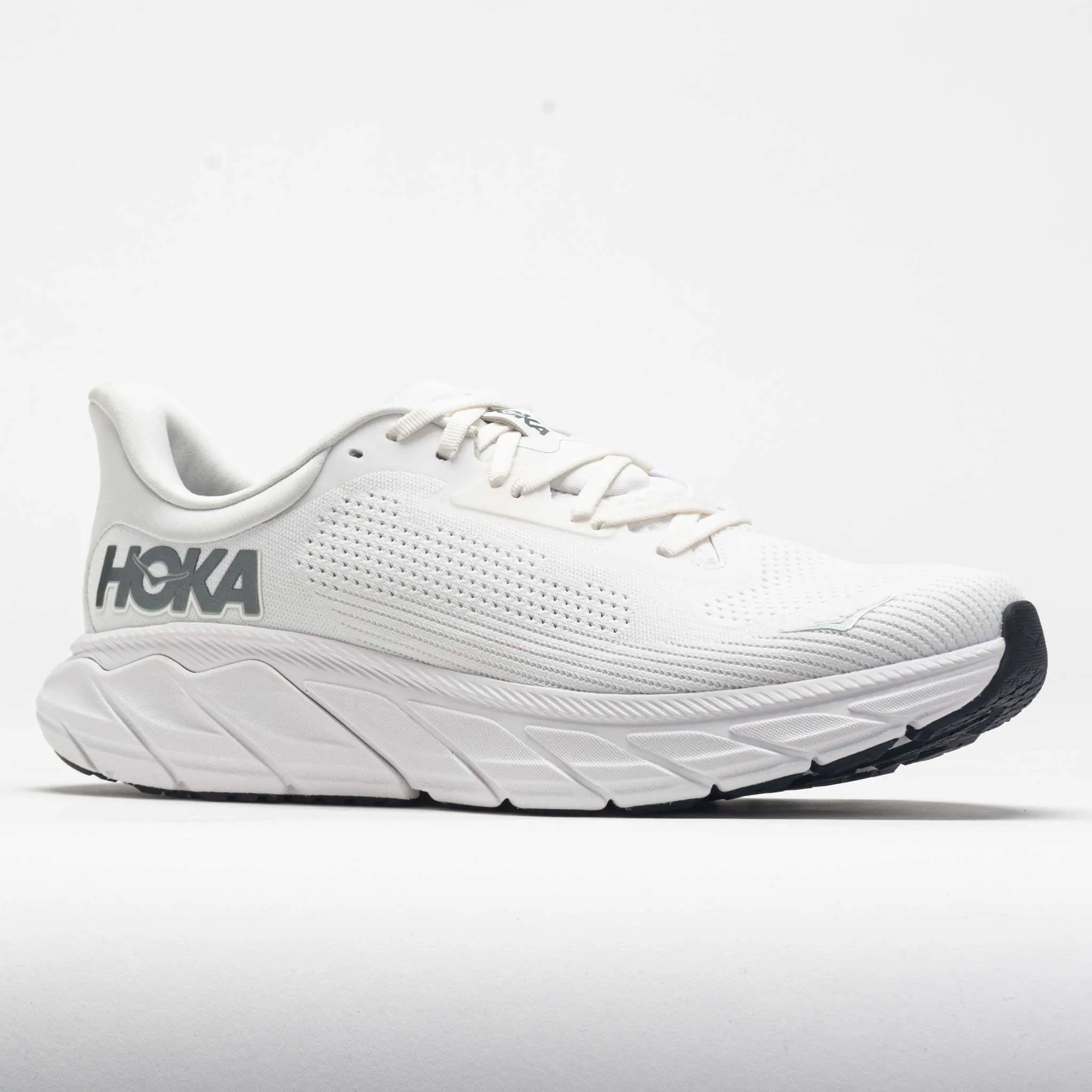 HOKA Arahi 7 Men's  Blanc de Blanc/Steel Wool racing running shoes