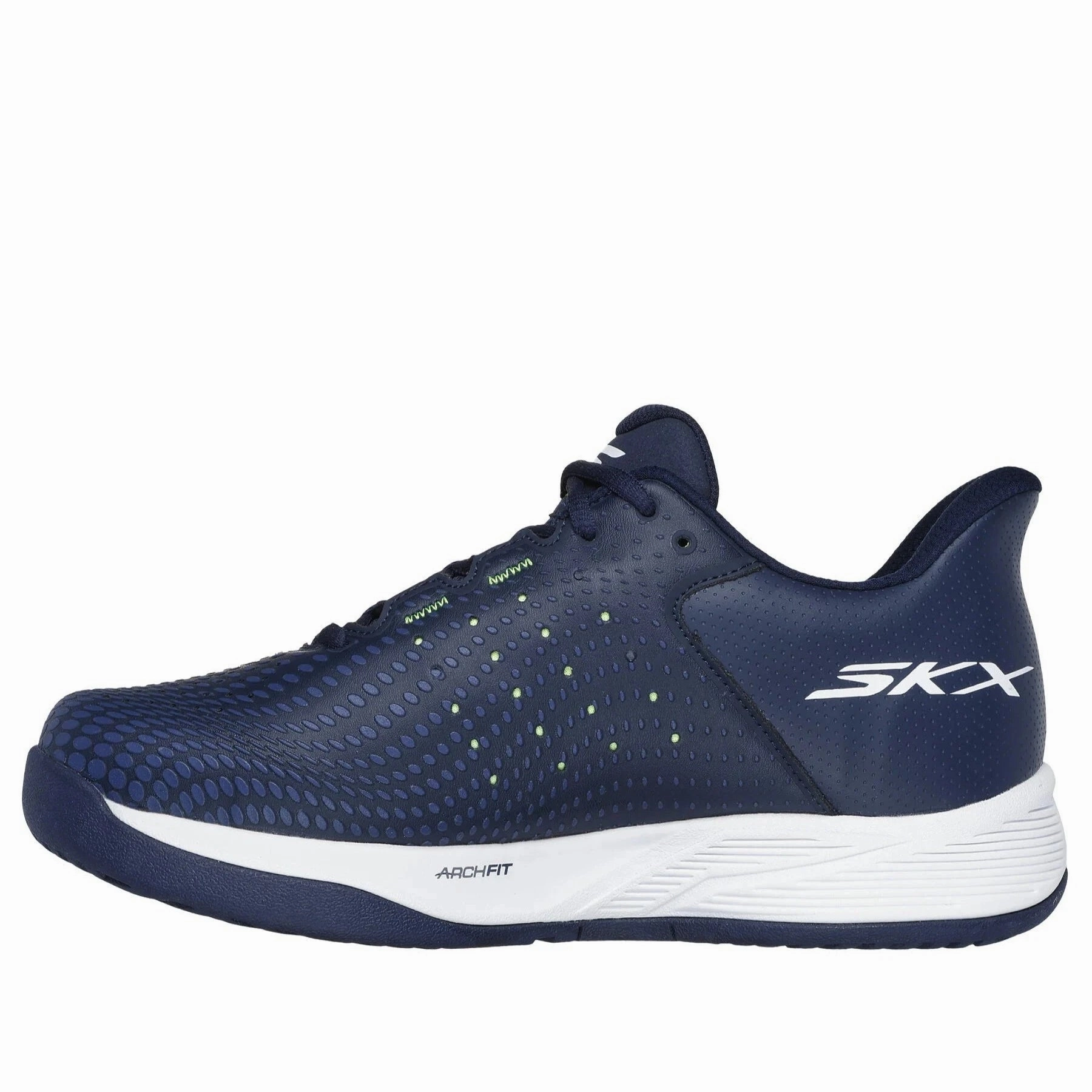 Light Reflection LeatherMaterial Men's Skechers Slip-ins Relaxed Fit: Viper Court Reload Navy
