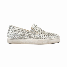 Christian Louboutin 'Spike Boat' Sneakers - Men's 40 Distinctive breathability