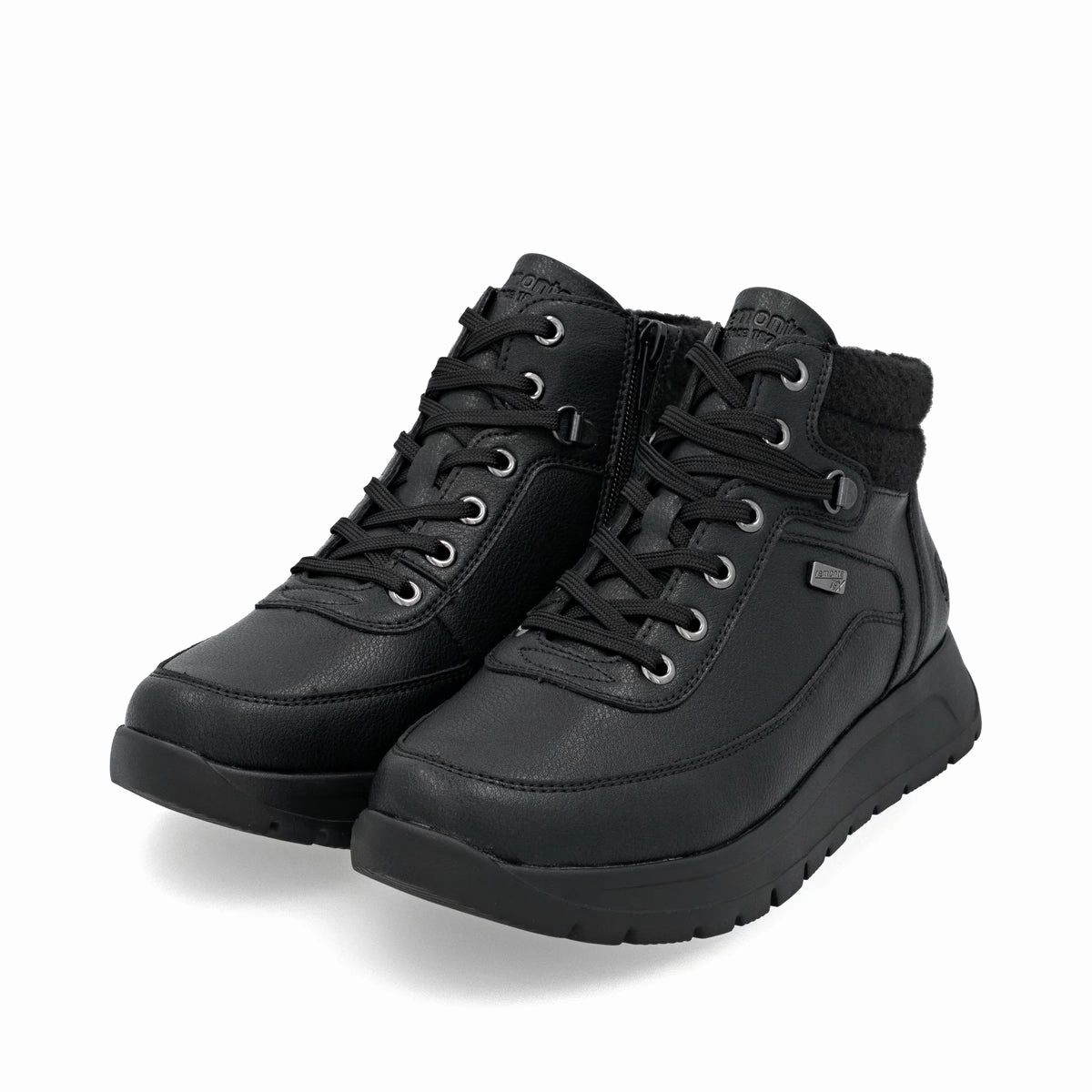 Cold   Resistant Fashion Utility D2V71-00 Black Ankle Lace/Zip RTex