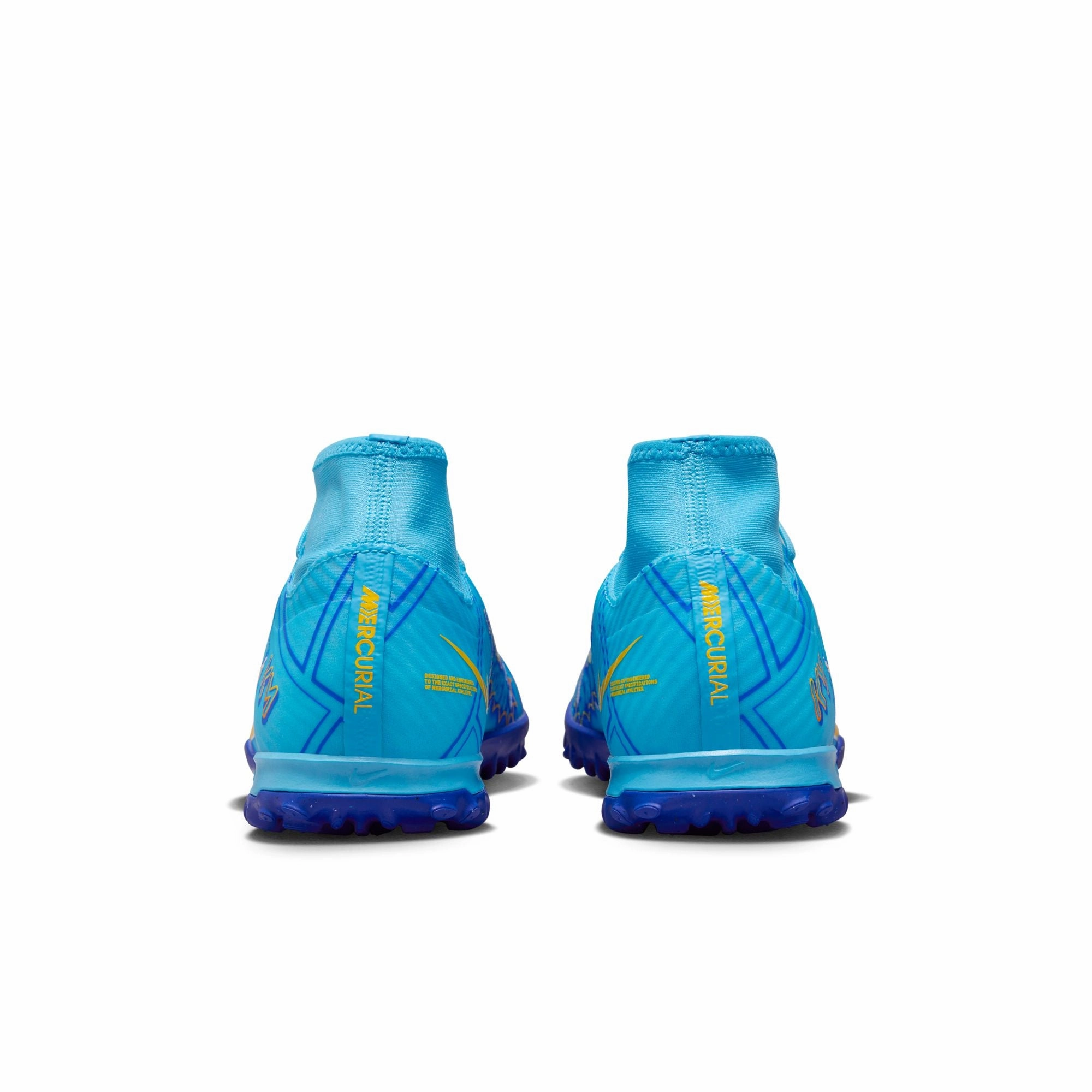 Nike Zoom Superfly Academy TF Turf Soccer Shoes - Baltic Blue/ White Anatomical fit Synthetic Field