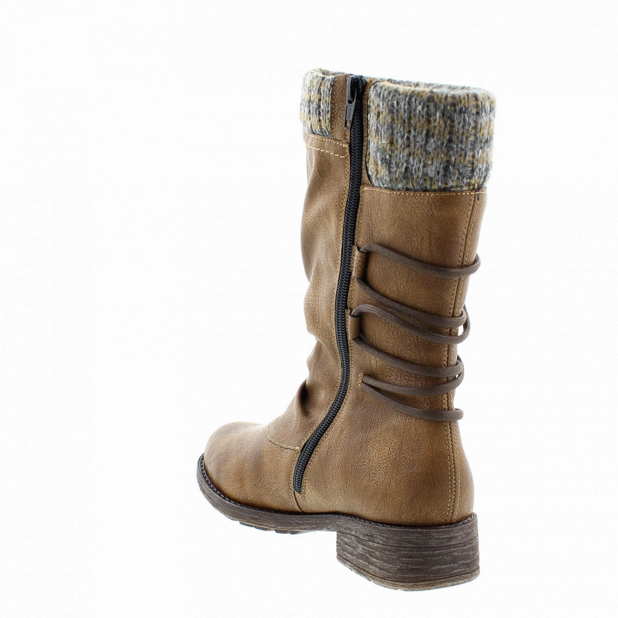 Rainy Day Comfort Fit D8070-25 Brown Mid Calf Knit Cuff RTex