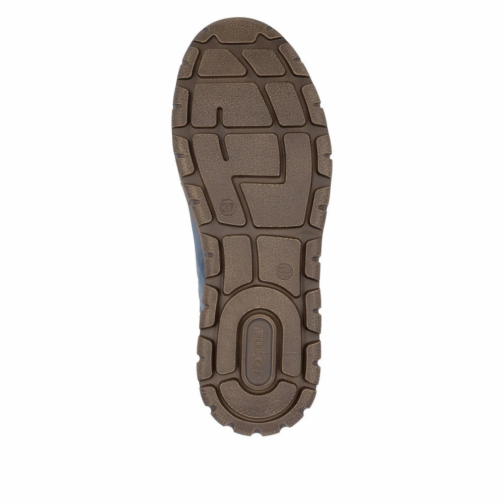 N1305-14 Blue Multi Ankle Lace/Zip RTex Bootie Cut