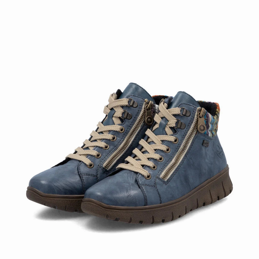 Artisan Market Urban Fit N1305-14 Blue Multi Ankle Lace/Zip RTex