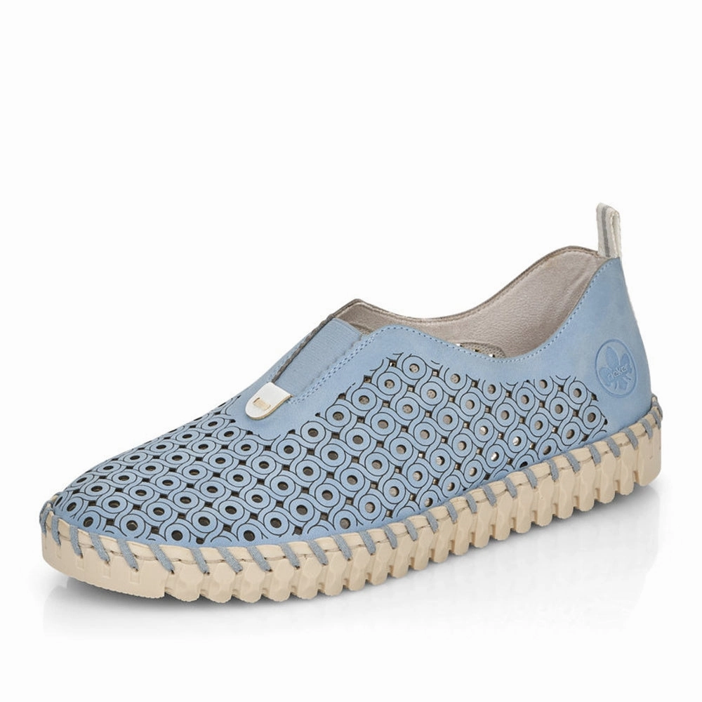 N1963-10 Light Blue Slip-on music fest Everyday Wear
