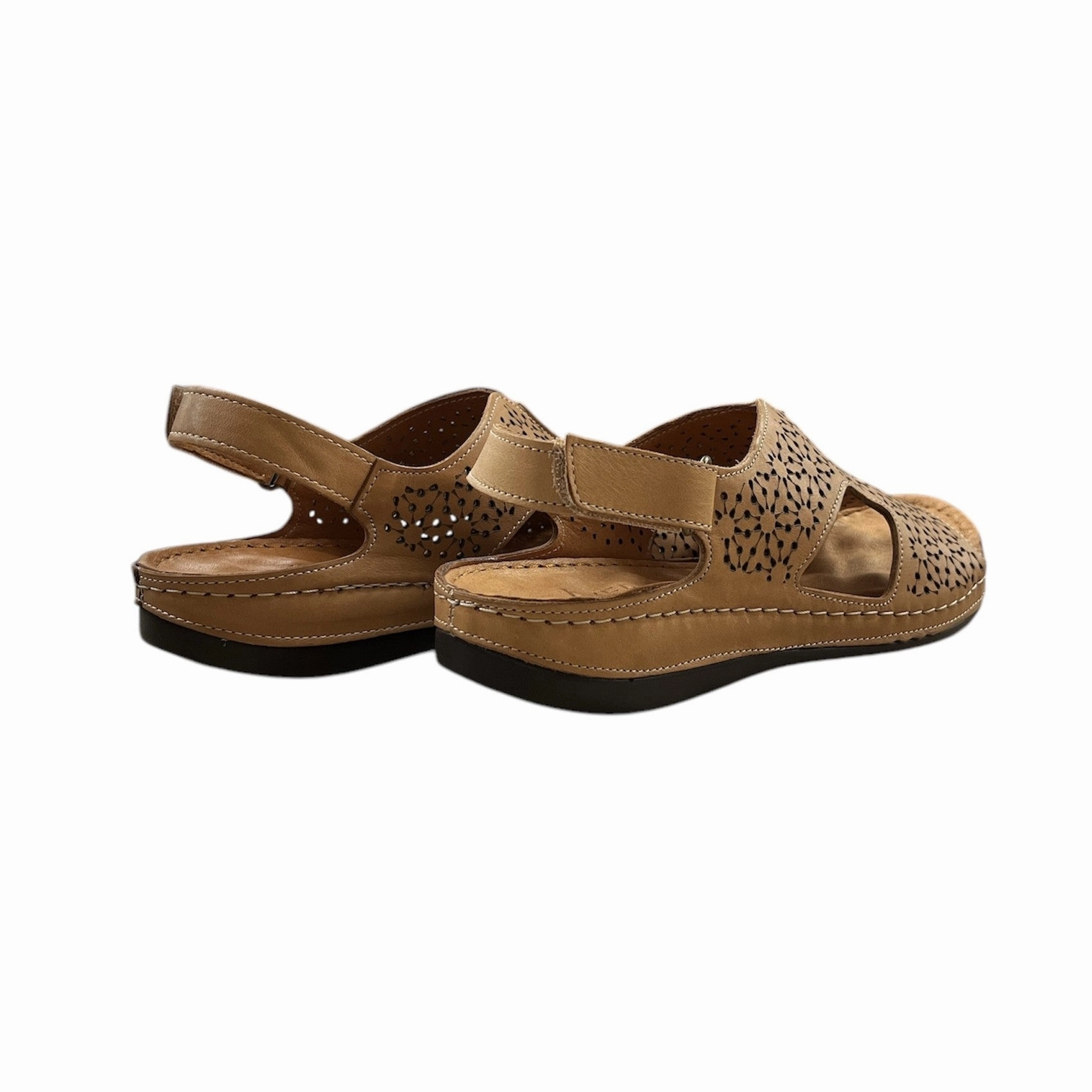 Wraparound Strap Nancy-02 Tan Leather