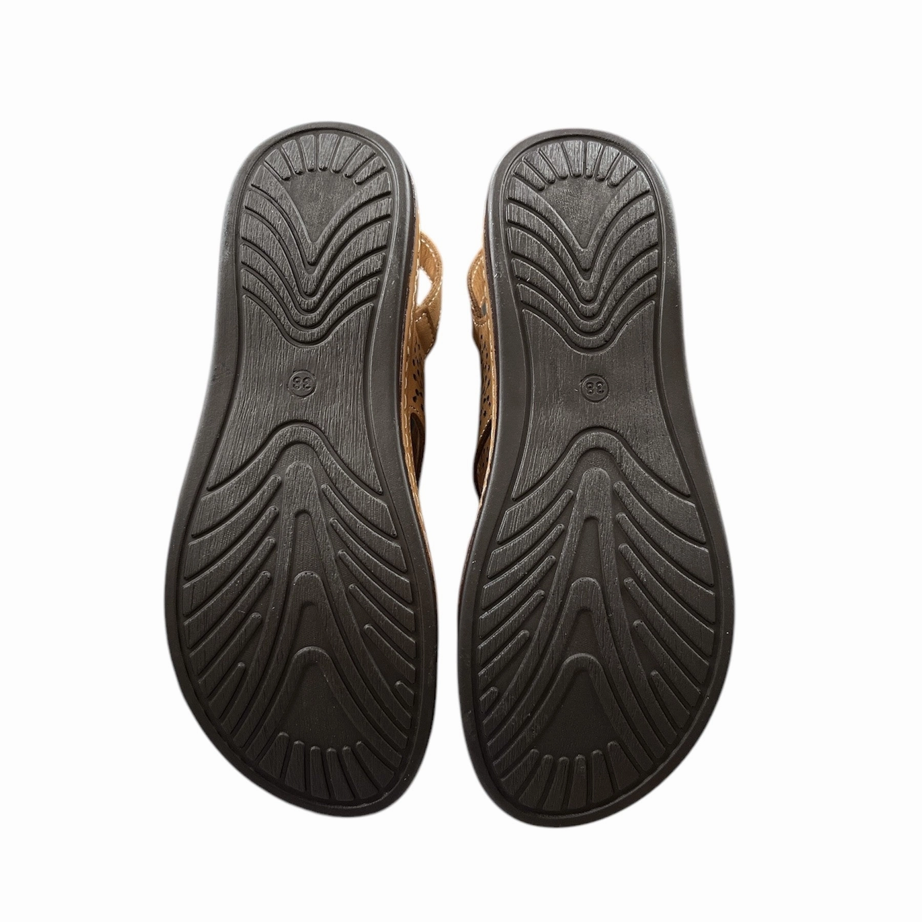 Nancy-02 Tan Leather Comfortable Slip-Ons