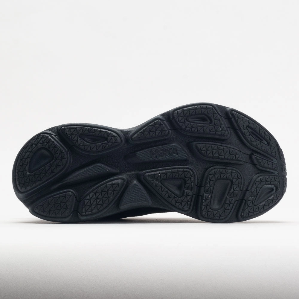 HOKA Bondi 8 Women's  Black/Black gym - ready posture - correcting shoes