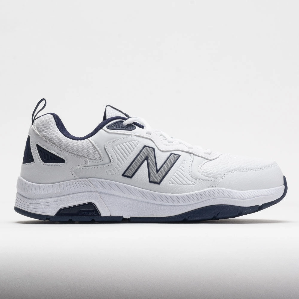 New Balance 857v3 Men's  White/Navy evening running shoe period