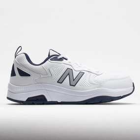 New Balance 857v3 Men's  White/Navy evening running shoe period