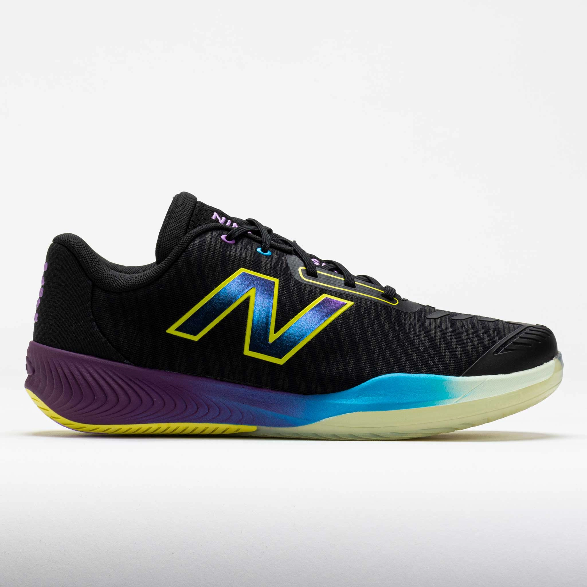 New Balance 996v5 Men's  Black/Purple Fade/Coastal Blue Foot Form closed - toe - feature shoes