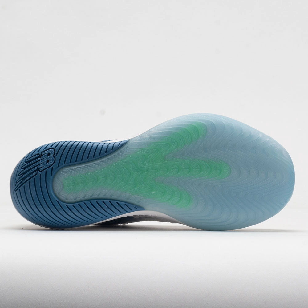 New Balance 996v5 Women's  White/Navy/Hi-lite running in hot weather running hat