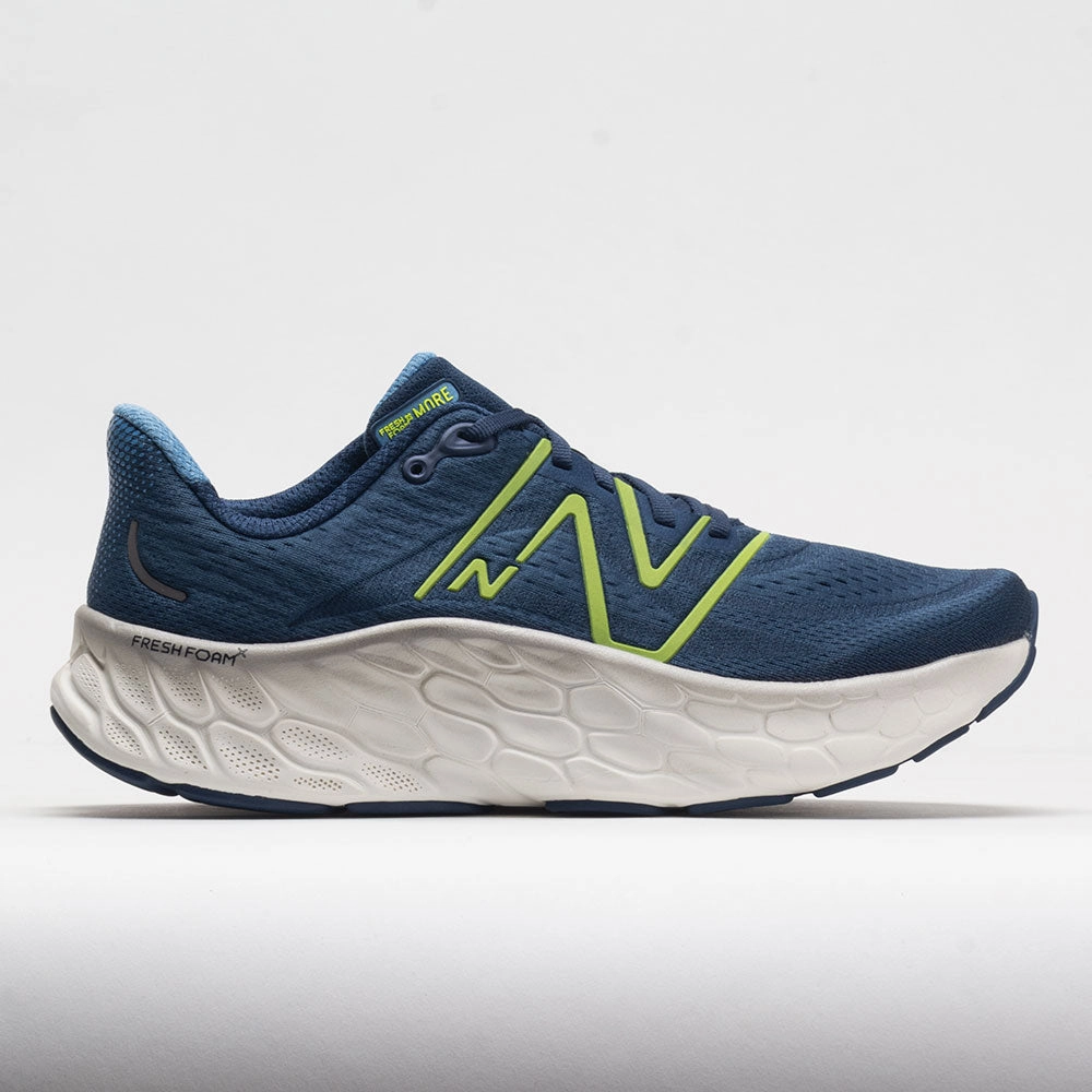 New Balance Fresh Foam More v4 Men's  Navy/Cosmic Pineapple/ Blue MoistureWicking