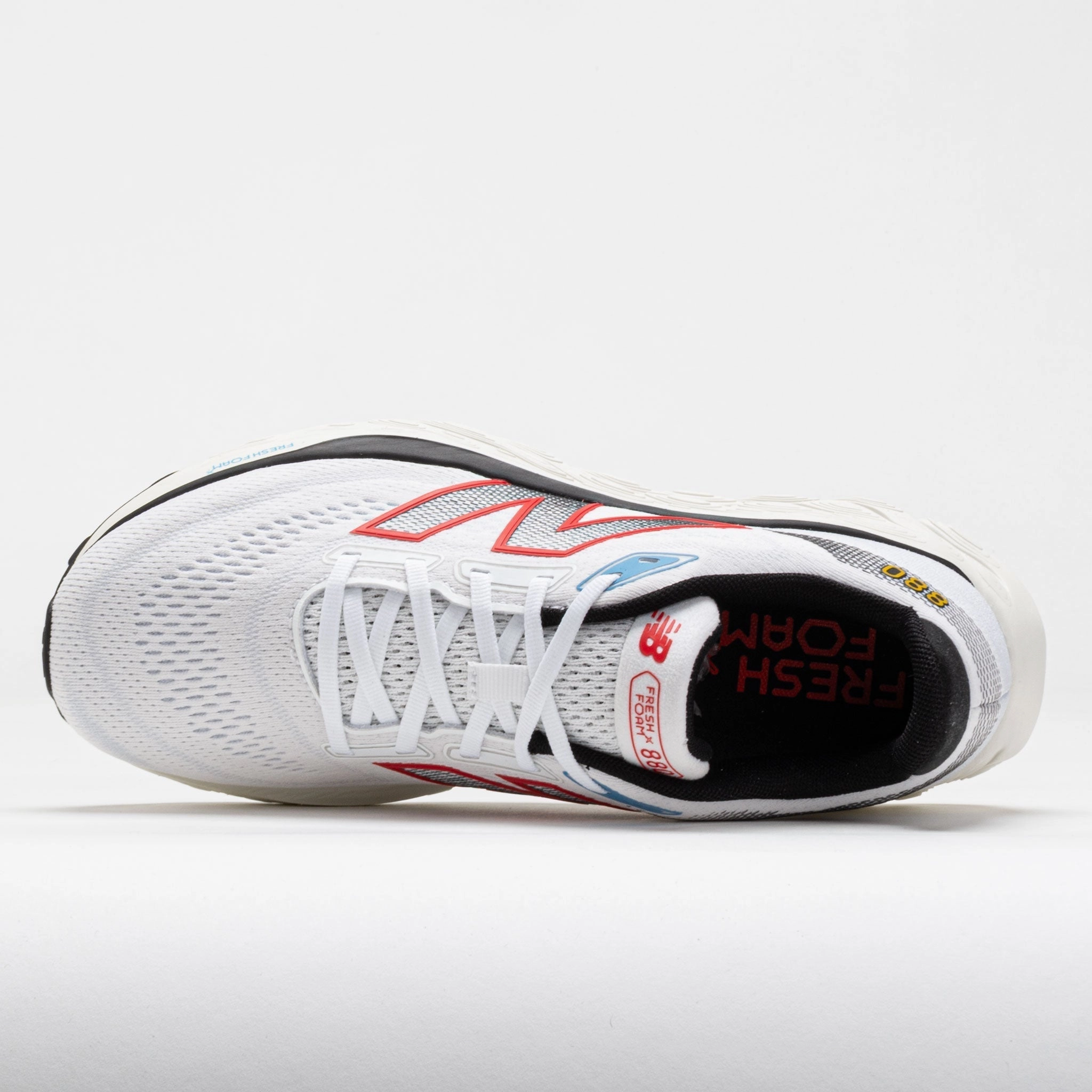 New Balance Fresh Foam X 880v14 Men's  White/Neo Flame/Black Anti - friction flat insole shoes