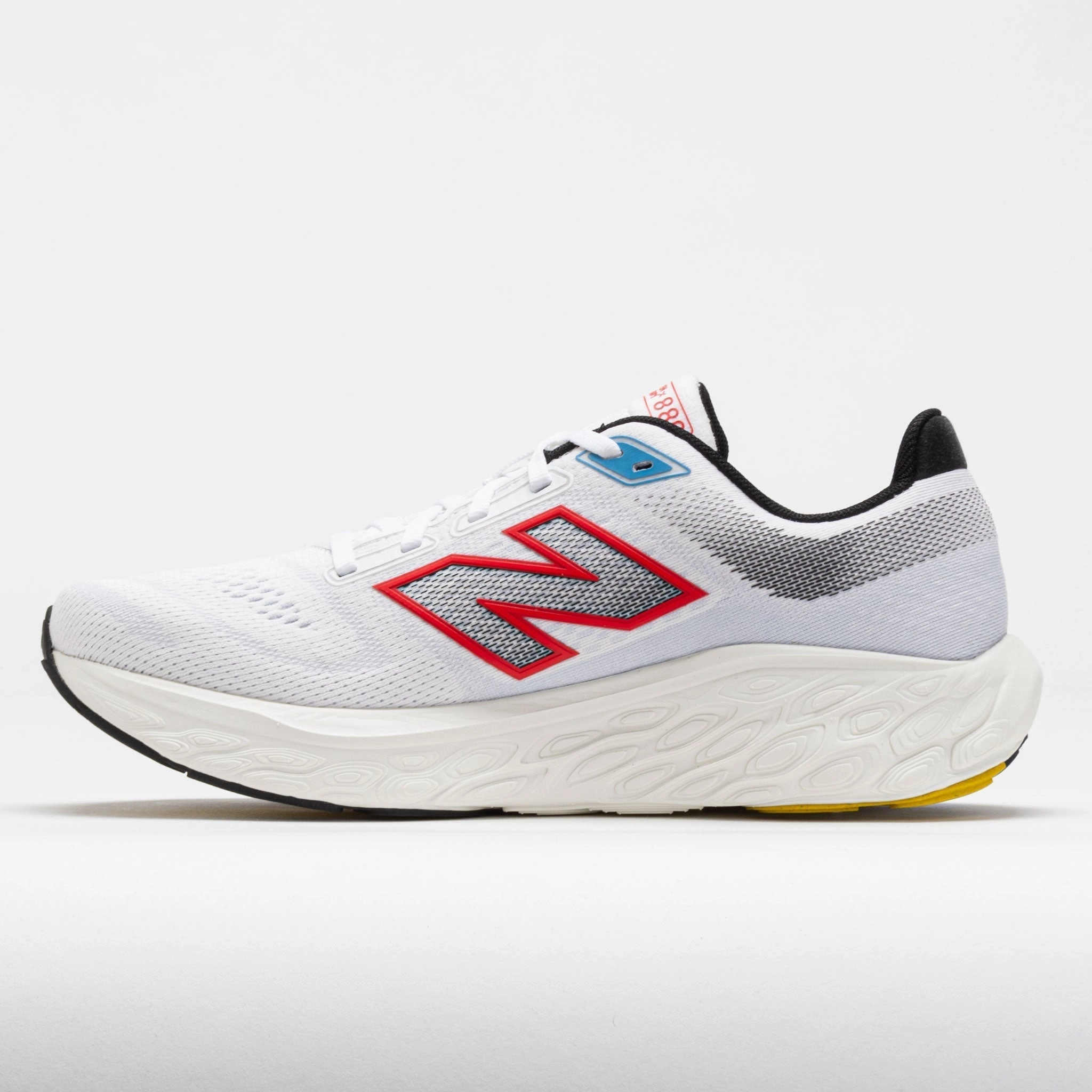 shock - absorbing midsole shoes New Balance Fresh Foam X 880v14 Men's  White/Neo Flame/Black