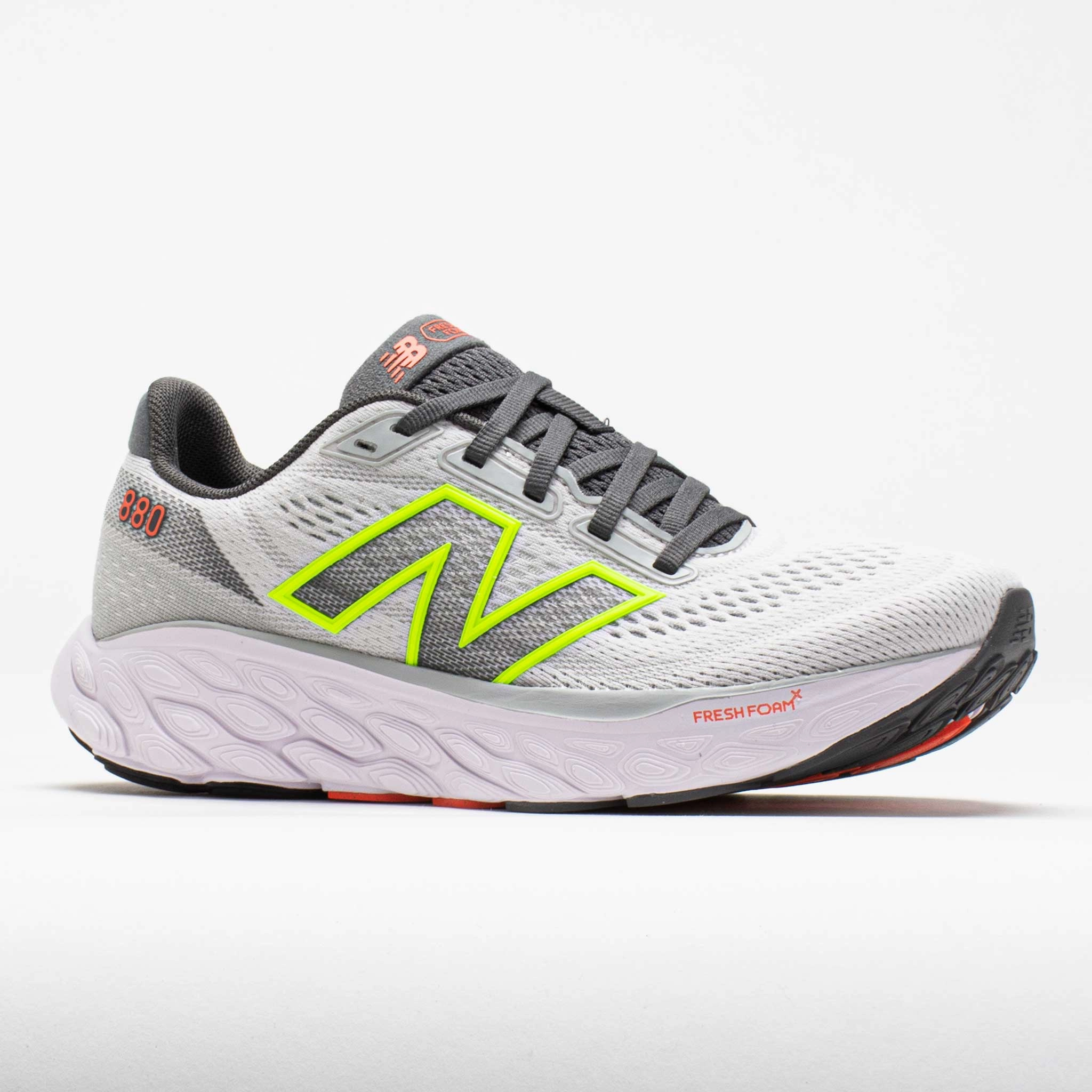 New Balance Fresh Foam X 880v14 Women's  Grey/Taro/Lime Glo/Gulf Red Heart - rate control running in a park shoes