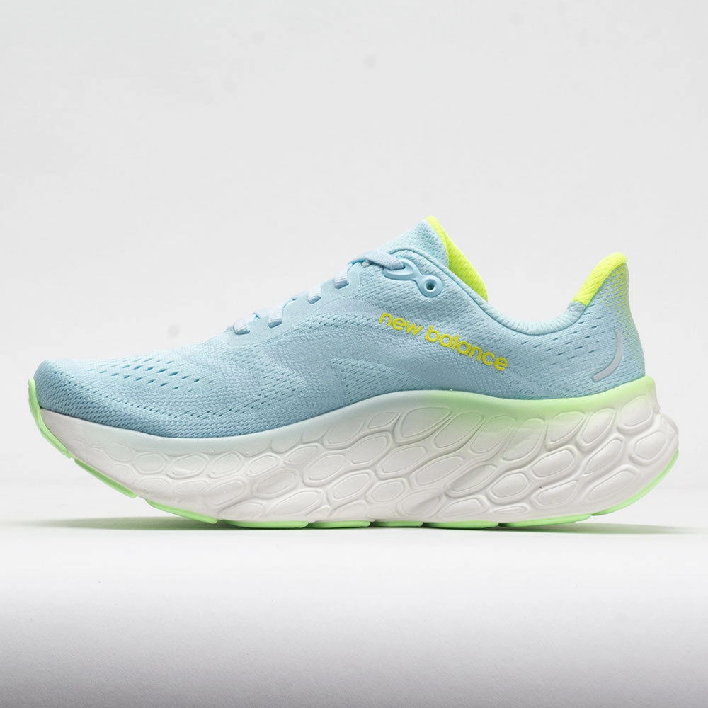 dance exercise shoes running in a geothermal area shoes New Balance Fresh Foam X More v4 Women's  Blue/Green Aura/White