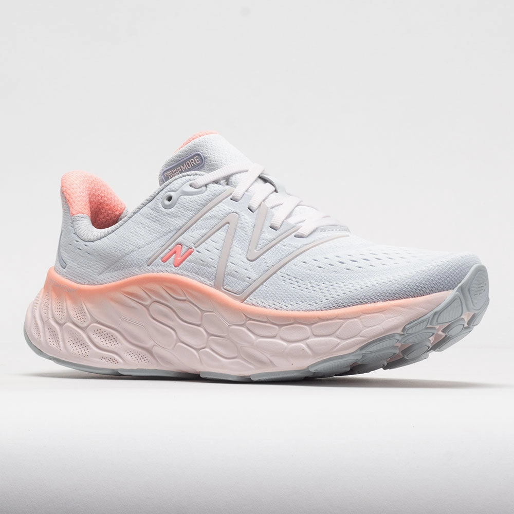 high - arch shoe support New Balance Fresh Foam X More v4 Women's  Quartz Grey/Pink/Grapefruit