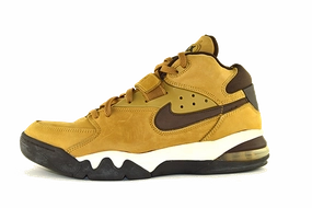 Nike Air Force Max Leather "Wheat" Lateral Motion Guard Engineered Knit Zone
