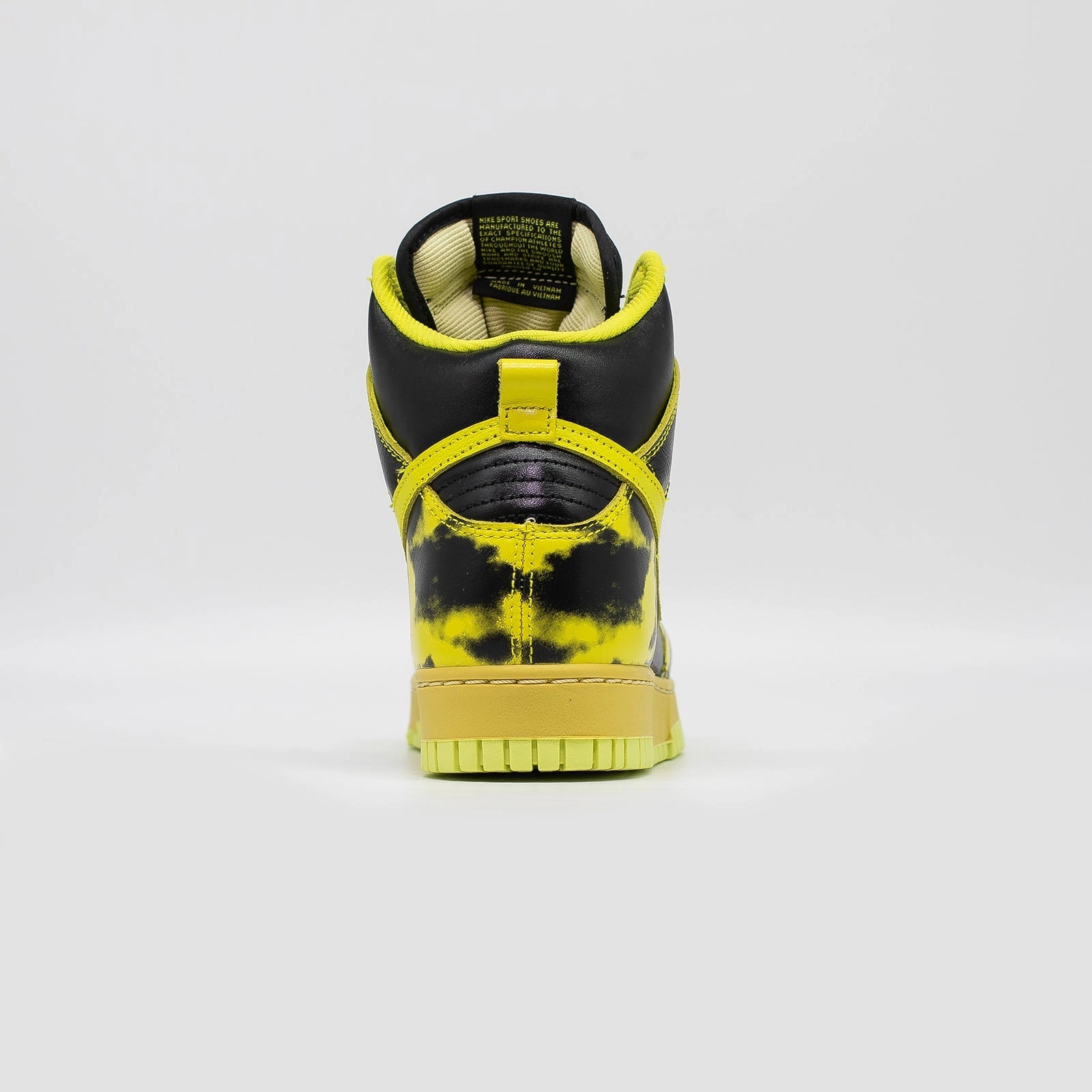 Comfort Padding System Slip Resistant Compound Nike Dunk High, 1985 Yellow Acid Wash