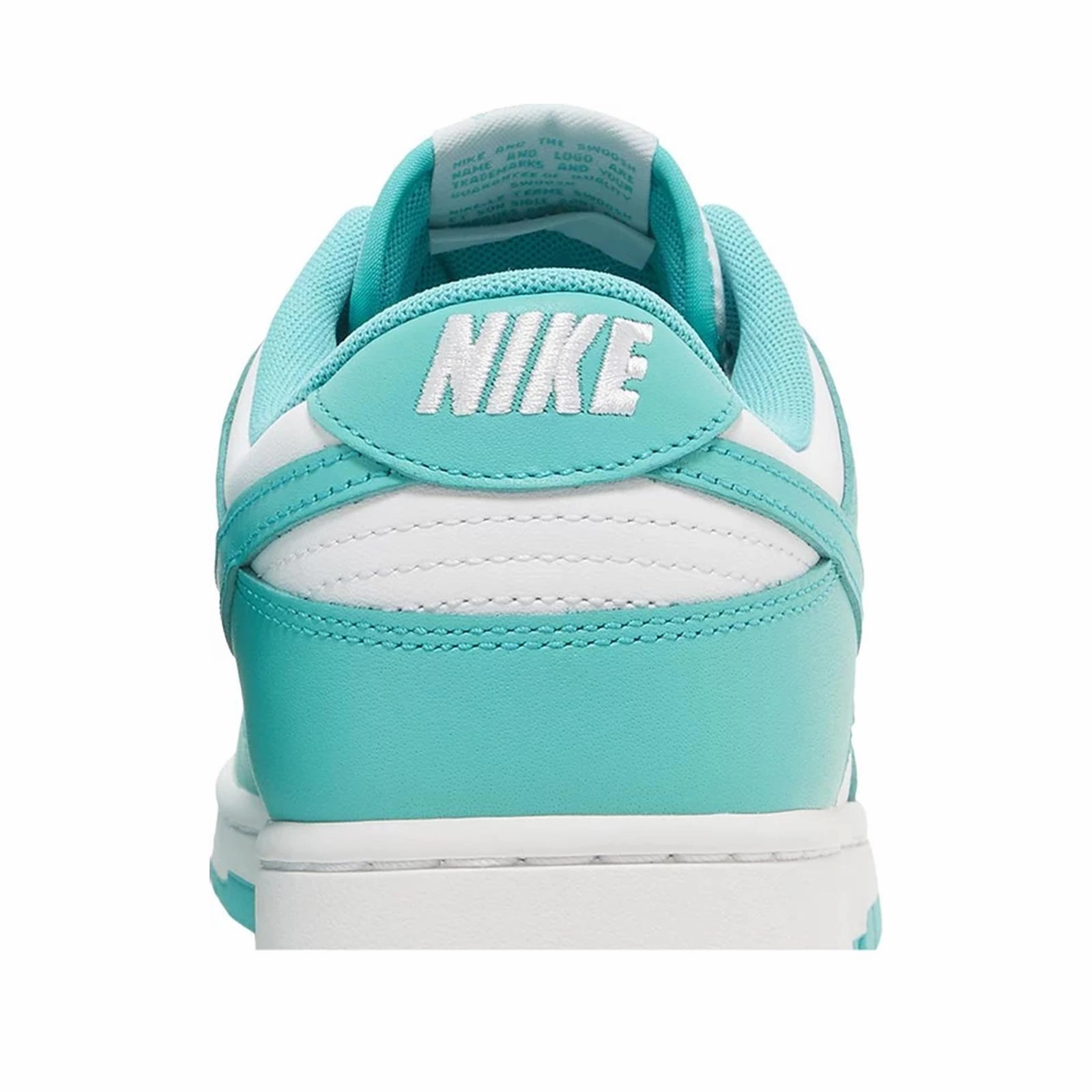Heel Lockdown System Soft Lining Nike Dunk Low, Clear Jade
