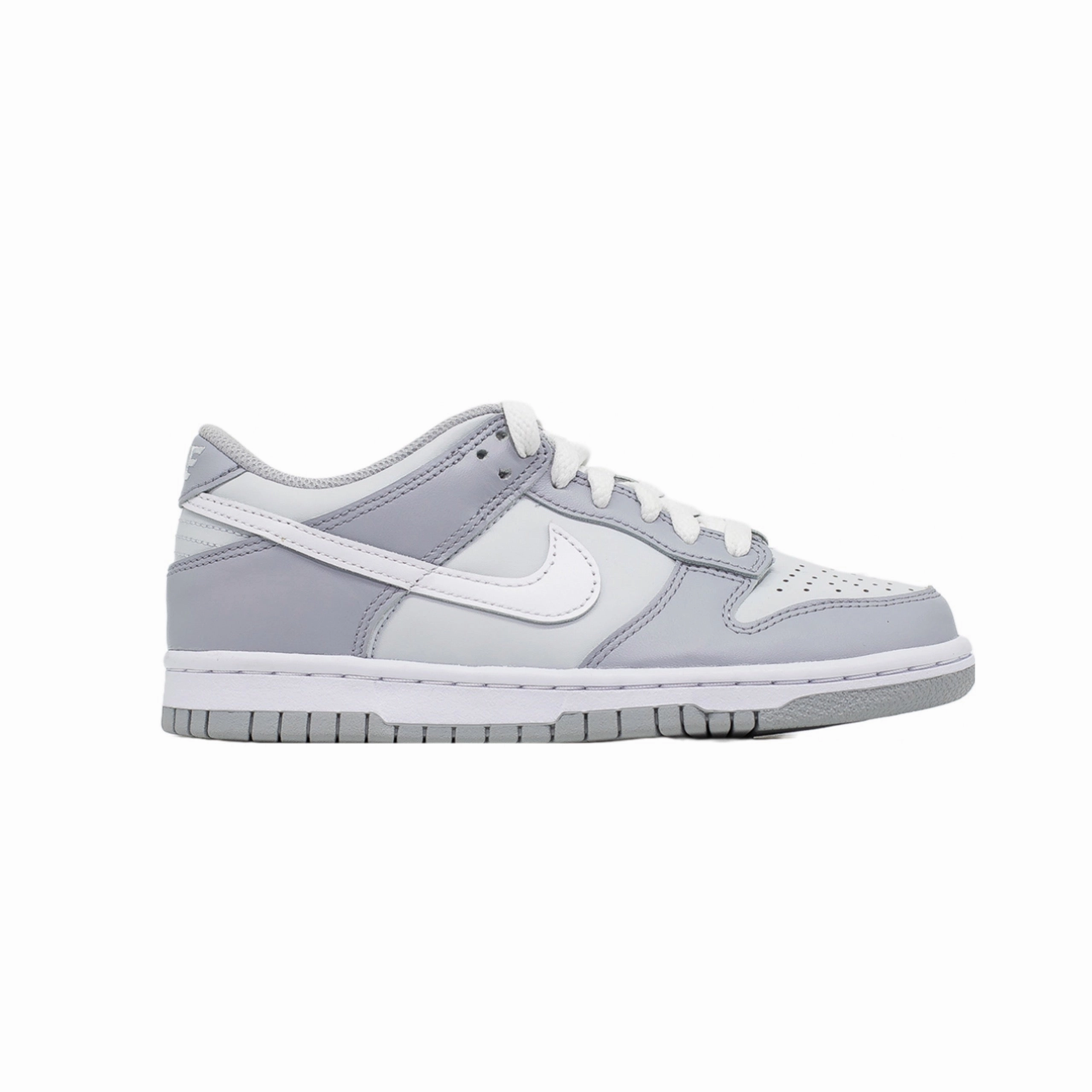 Nike Dunk Low (GS), Pure Platinum Wolf Grey PaddedTongue