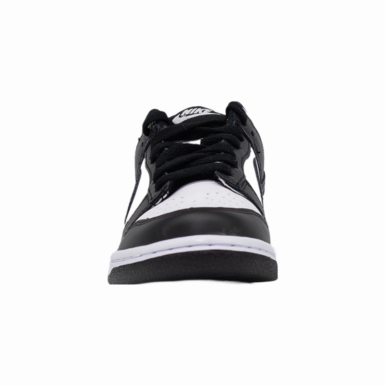 Nike Dunk Low (PS), Black White Minimalist Lacing Chic Fit