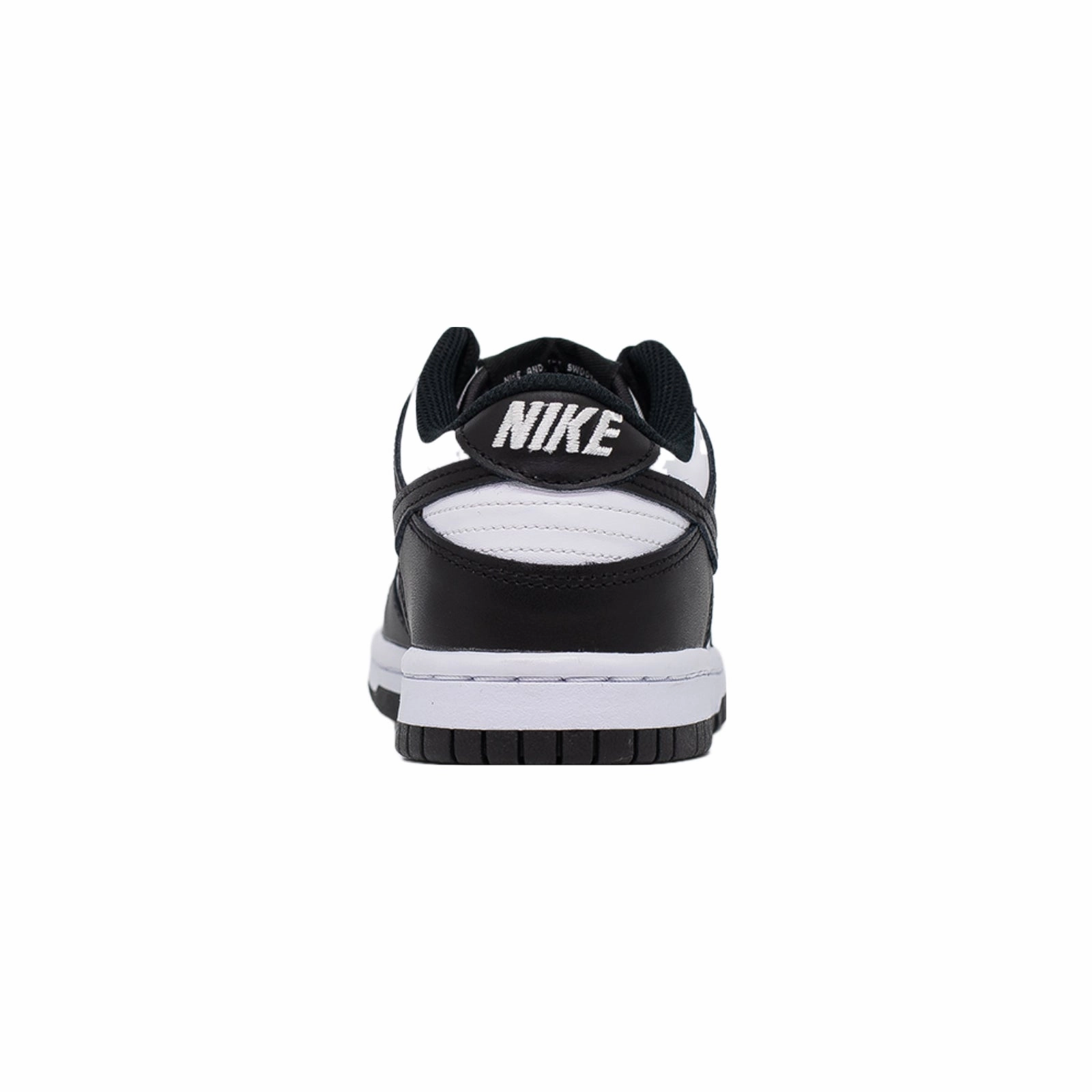 Nike Dunk Low (PS), Black White HyperDurable Outsole Compound Sneaker Laces