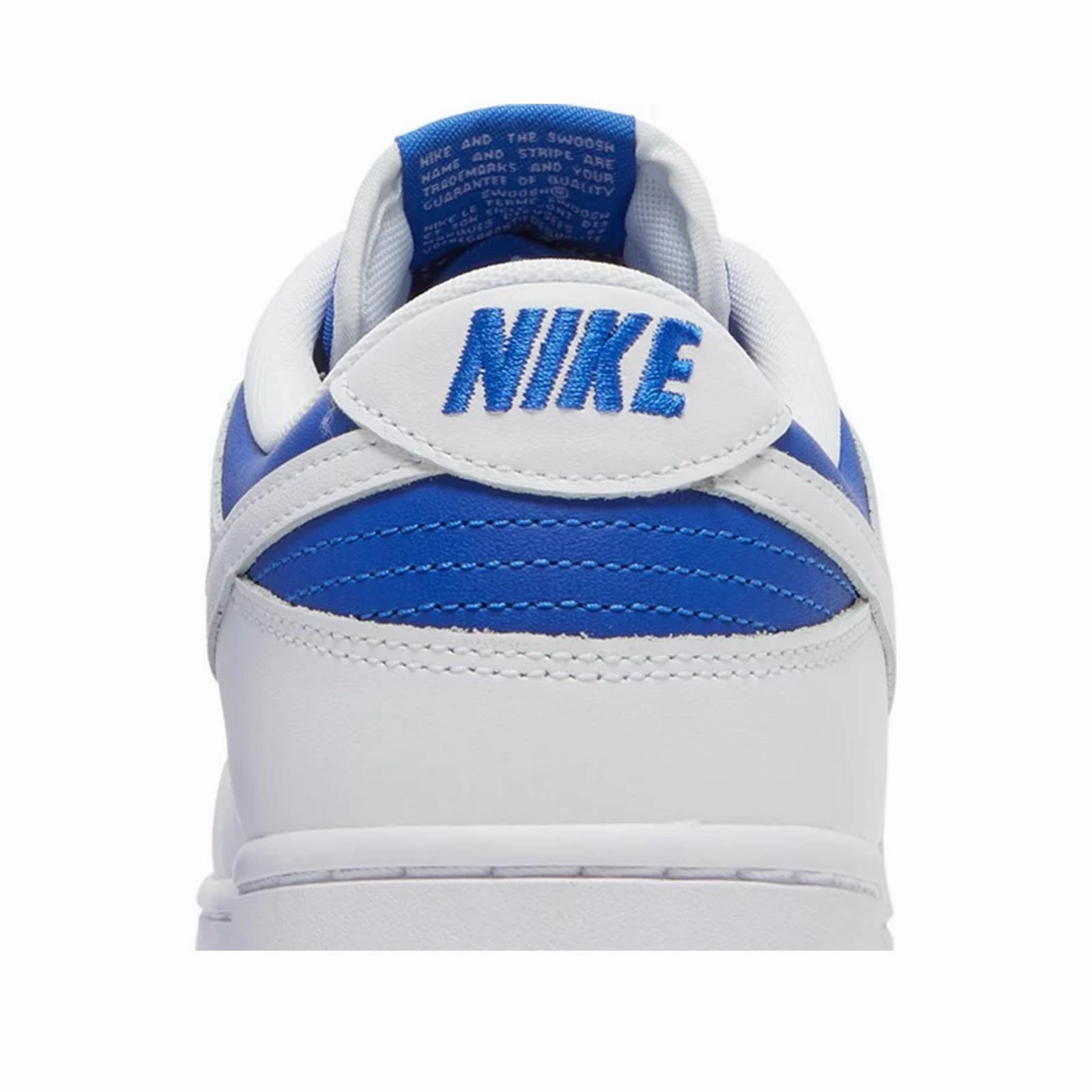 Nike Dunk Low, Racer Blue White Blown Rubber Traction Responsive Footbed