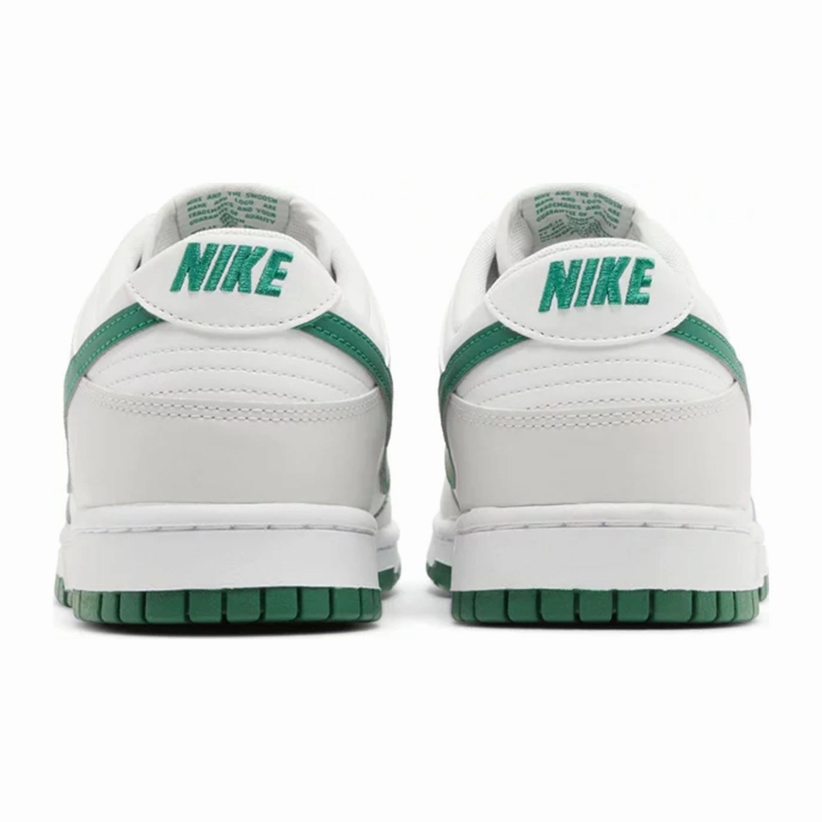 Dynamic response Airflow channels Nike Dunk Low, Summit White Malachite